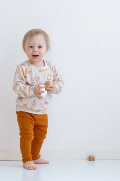 Baby's Ribbed Leggings Orange<Melli EcoDesign Best Sale