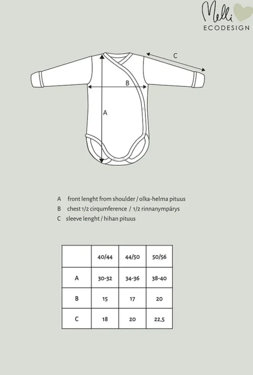 Baby's Ribbed Wrap Body Beige<Melli EcoDesign Flash Sale