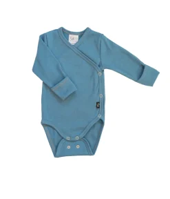 Baby's Ribbed Wrap Body Blue<Melli EcoDesign Sale