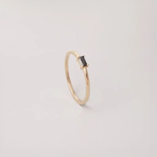 Baguette Sormus Musta<fejn jewelry Cheap