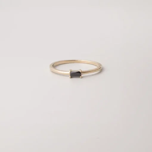 Baguette Sormus Musta<fejn jewelry Cheap