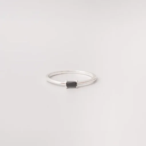 Baguette Sormus Musta<fejn jewelry Cheap
