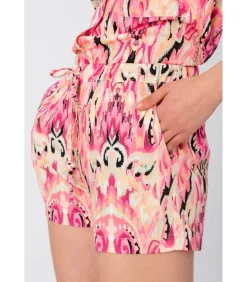 Bahar Print Shorts Pink<Elizabeth LaGre New