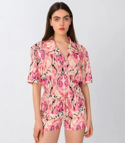 Bahar Print Shorts Pink<Elizabeth LaGre New