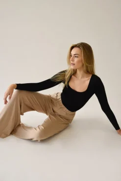 Bamboo Wide Neck Black<Saint Body Clearance