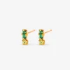 Baptiste Earring Emerald Green<April Please Shop
