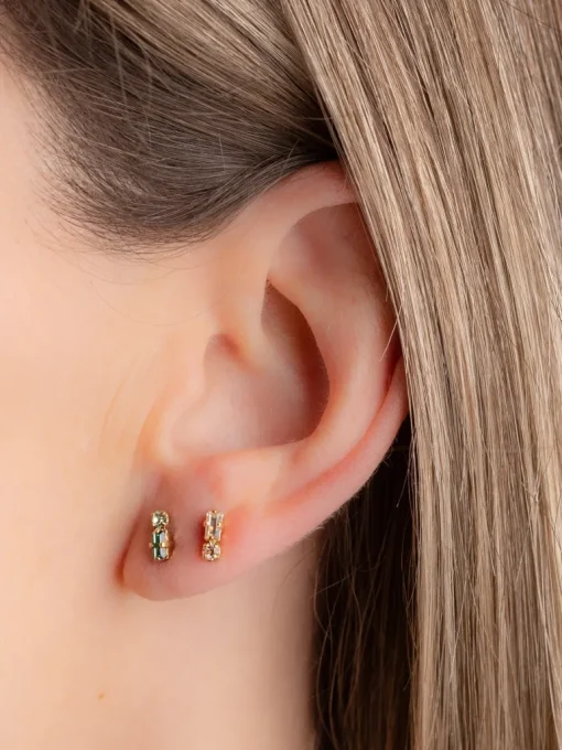 Baptiste Earring Emerald Green<April Please Shop