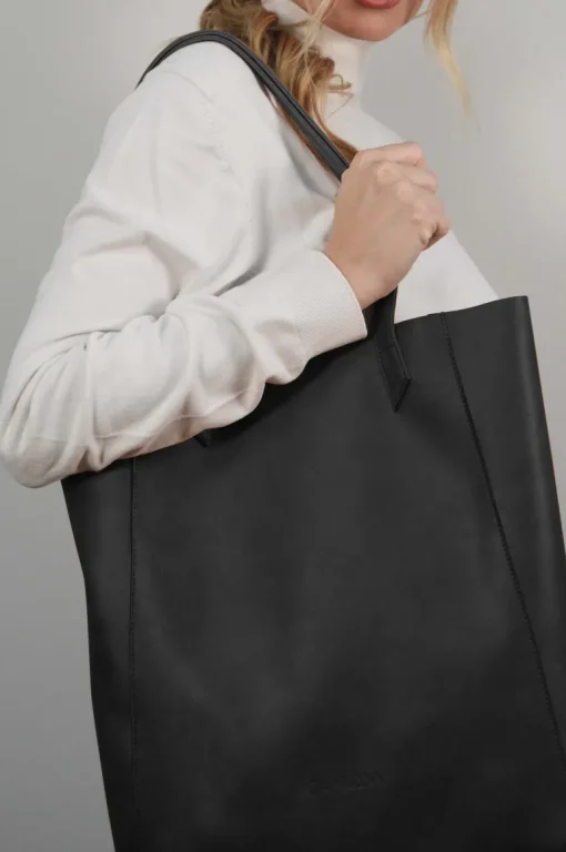 Basic Black Shoulder Bag<CANUSSA Clearance