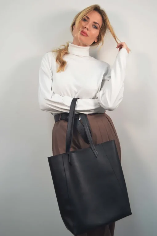 Basic Black Shoulder Bag<CANUSSA Clearance