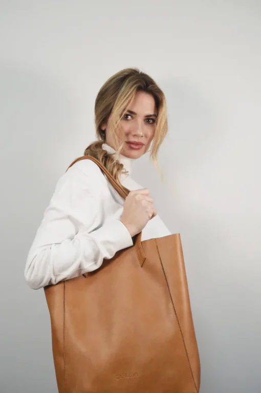 Basic Camel Shoulder Bag<CANUSSA Flash Sale