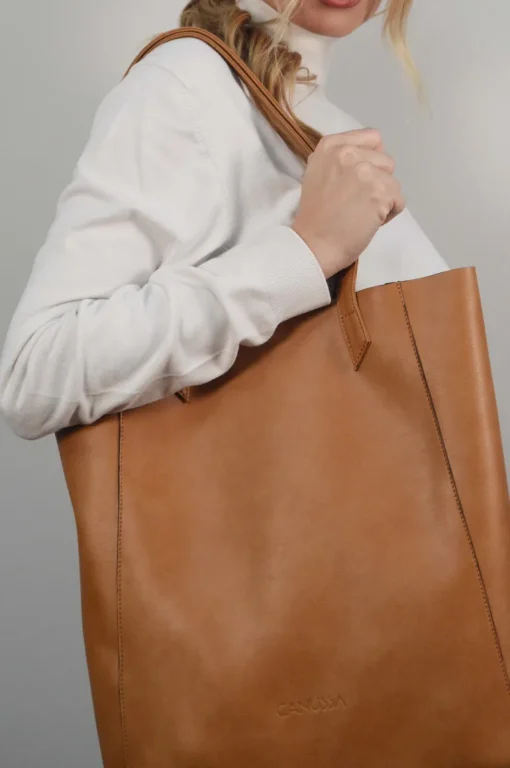 Basic Camel Shoulder Bag<CANUSSA Flash Sale
