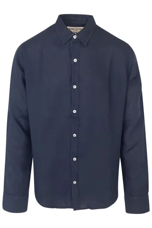 Basic Pellavakauluspaita<Haris Cotton Shop