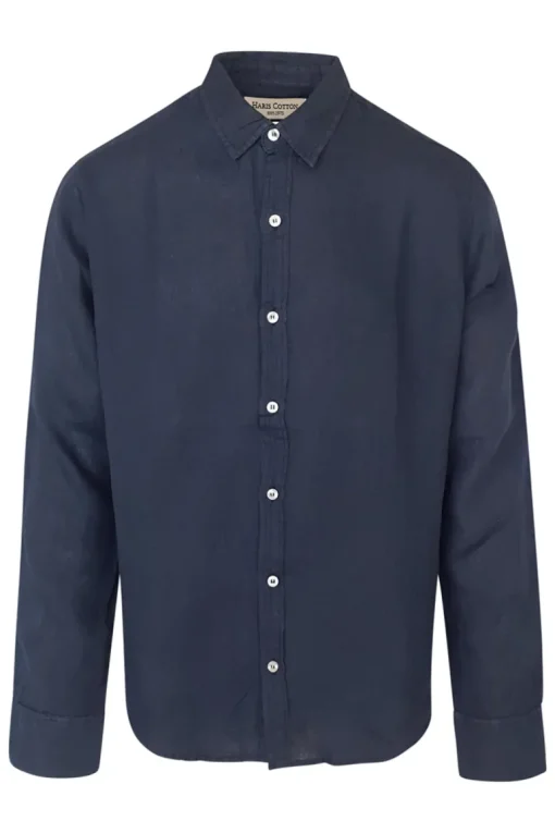 Basic Pellavakauluspaita<Haris Cotton Shop