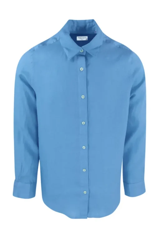 Basic Pellavakauluspaita<Haris Cotton Shop