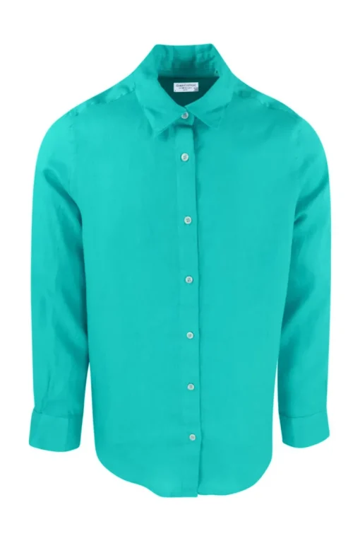 Basic Pellavakauluspaita<Haris Cotton Shop