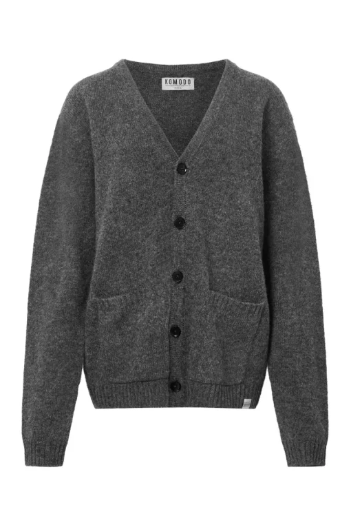 Batsa Wool Cardigan Grey<KOMODO Best Sale