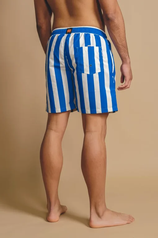 Beach Club Swim Shorts Striped Blue<Trendsplant Best Sale