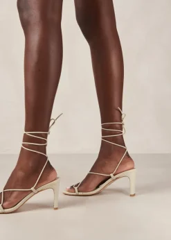 Bellini Leather Sandals Cream White<ALOHAS Online