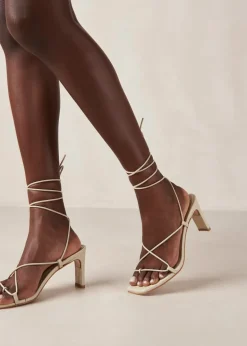 Bellini Leather Sandals Cream White<ALOHAS Online