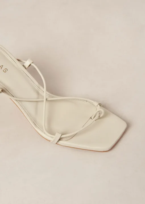 Bellini Leather Sandals Cream White<ALOHAS Online