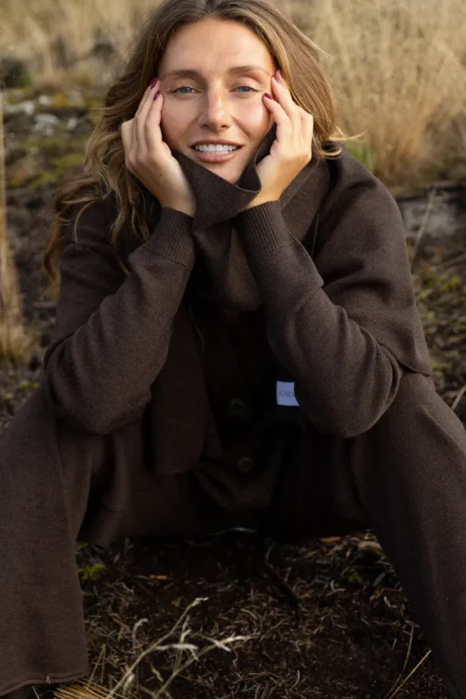 Bene Merino Wide Pants Chocolate<Salanida Store