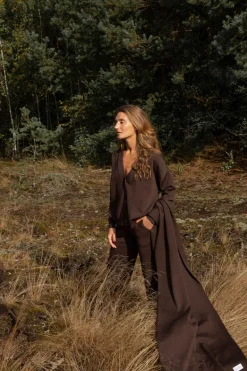 Bene Merino Wide Pants Chocolate<Salanida Store
