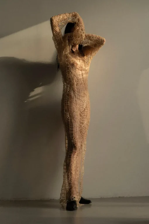 Berdiansk Hämähäkinseitti Mohair Beige Mekko<KM by LANGE Best Sale
