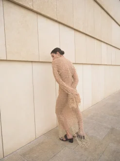 Berdiansk Hämähäkinseitti Mohair Beige Mekko<KM by LANGE Best Sale