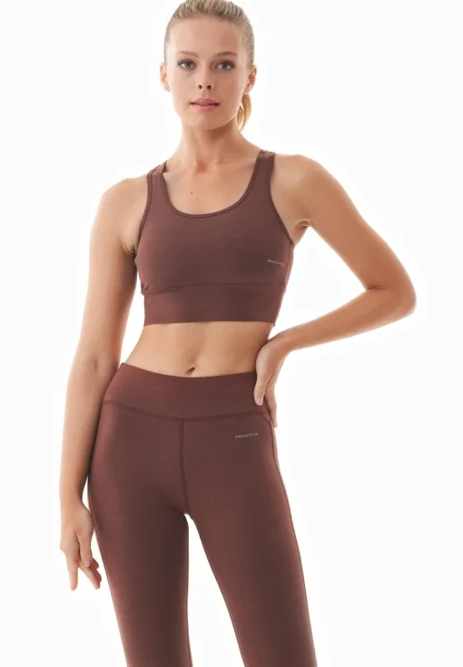 Betsyy Organic Cotton Bralette Coffee Brown<ORGANICATION Cheap