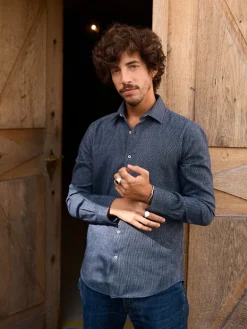 Betula Flannel Shirt Navy<Carpasus Cheap
