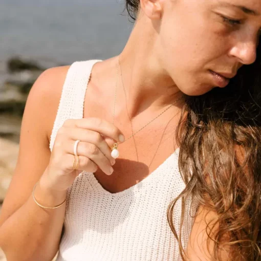 Big Helmikaulakoru<fejn jewelry Discount