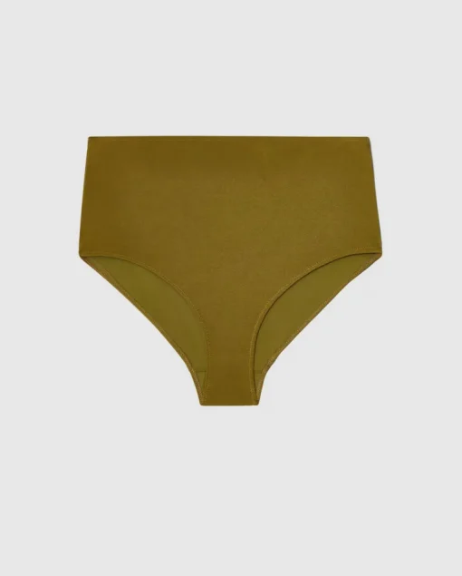 Bikini Alaosa Korkeavyötärö Oliivin Vihreä<UNDERSTATEMENT New