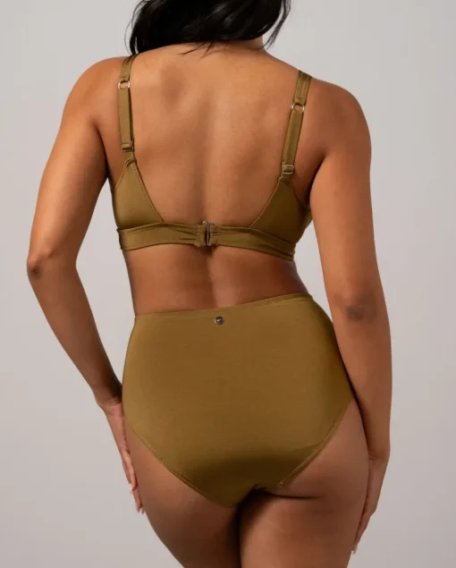 Bikini Alaosa Korkeavyötärö Oliivin Vihreä<UNDERSTATEMENT New