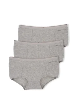 Blaire Shorts Underpants 3-Pack Grey Melange<ORGANICATION Store