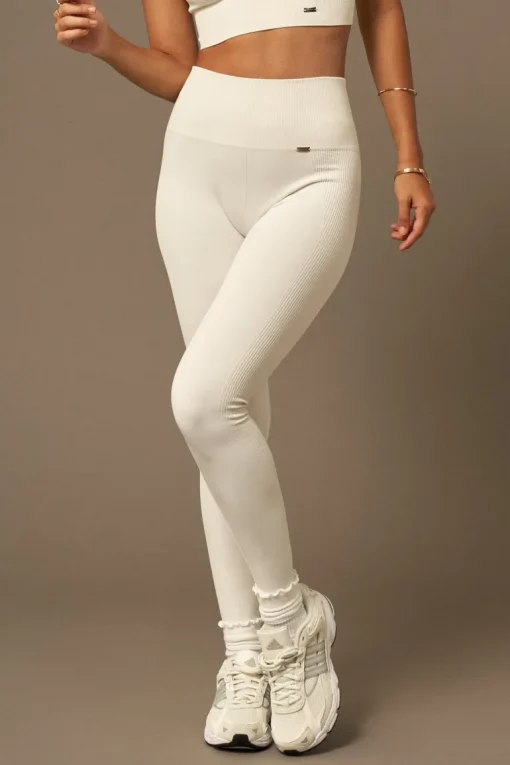 Bliss Leggings White<Believe Athletics Shop