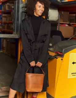 Bobbi Bucket Laukku Maxi Cognac Klassinen Nahka<O My Bag New