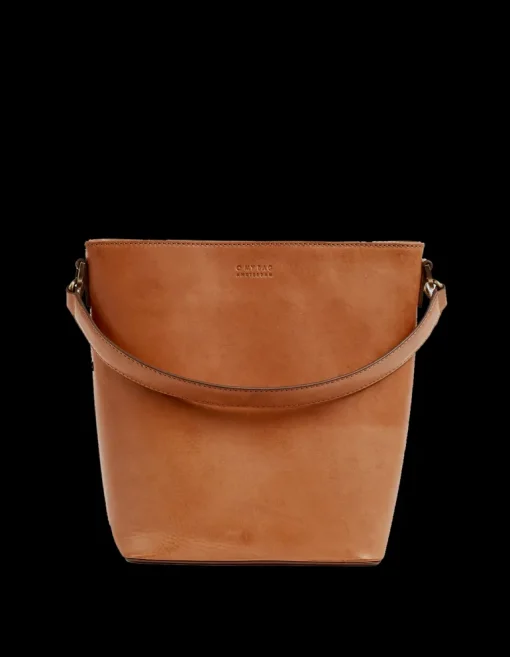 Bobbi Bucket Laukku Maxi Cognac Klassinen Nahka<O My Bag New