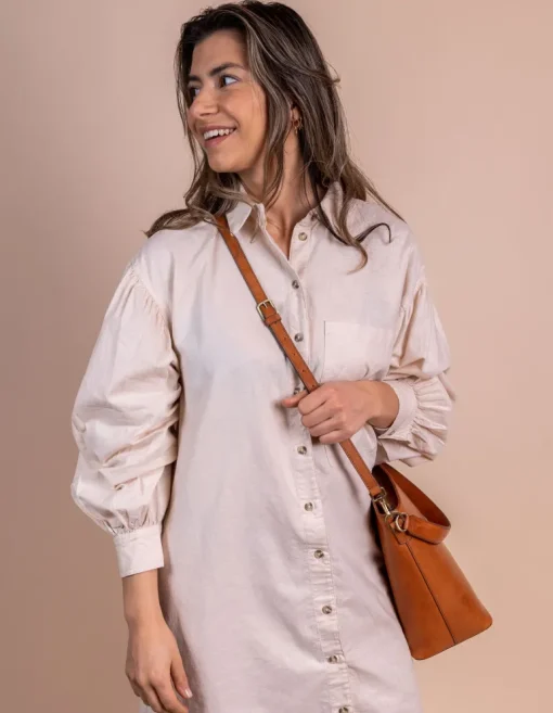 Bobbi Bucket Laukku Maxi Cognac Klassinen Nahka<O My Bag New