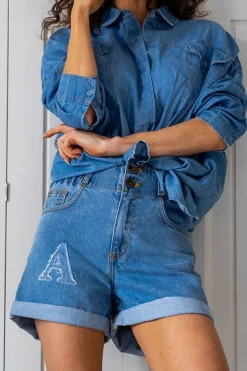 Bonita Denim Shorts Blue<ANGELL Shop