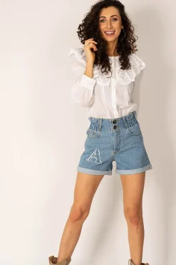 Bonita Denim Shorts Blue<ANGELL Shop