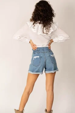 Bonita Denim Shorts Blue<ANGELL Shop