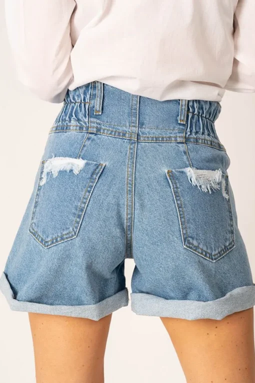 Bonita Denim Shorts Blue<ANGELL Shop
