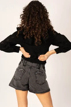 Bonita Denim Shorts Grey<ANGELL Cheap