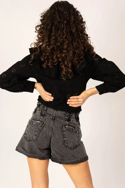 Bonita Denim Shorts Grey<ANGELL Cheap
