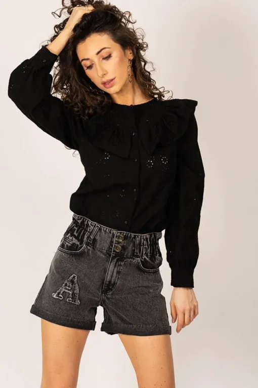 Bonita Denim Shorts Grey<ANGELL Cheap