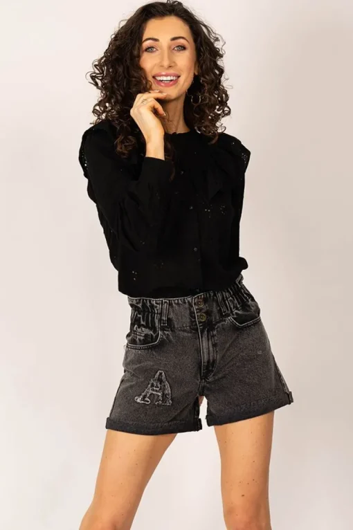Bonita Denim Shorts Grey<ANGELL Cheap