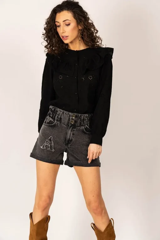 Bonita Denim Shorts Grey<ANGELL Cheap