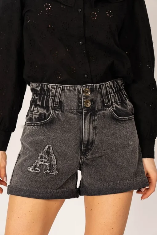 Bonita Denim Shorts Grey<ANGELL Cheap