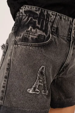 Bonita Denim Shorts Grey<ANGELL Cheap