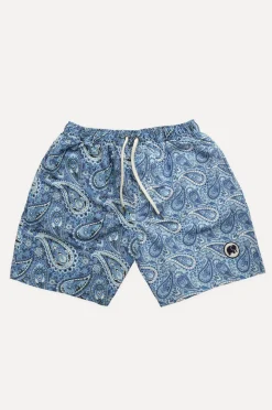 Breeze Paisley Swim Shorts Blue<Trendsplant New